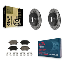 Charger l'image dans la galerie, Rear Drill Slot Brake Rotor Ceramic Pad Kit For Chevrolet Cruze Volt Bolt EV EUV