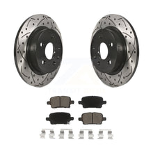 Load image into Gallery viewer, Rear Coated Drilled Slotted Disc Brake Rotor Ceramic Pad Kit For Chevrolet Cruze