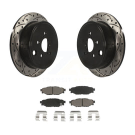 Rear Drill Slot Brake Rotors Ceramic Pad Kit For Subaru Outback Impreza Forester