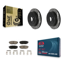Charger l'image dans la galerie, Rear Drill Slot Brake Rotor Ceramic Pad Kit For Subaru Outback Legacy Scion FR-S
