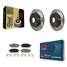 Load image into Gallery viewer, Rear Drill Slot Brake Rotor Ceramic Pad Kit For Chevrolet Cruze Sonic Buick Trax