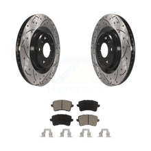 Load image into Gallery viewer, Rear Drilled Slot Brake Rotor &amp; Ceramic Pad Kit For Audi Q5 A5 SQ5 Quattro S5 A4