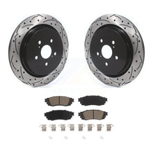 Charger l&#39;image dans la galerie, Rear Drilled Slot Disc Brake Rotor Ceramic Pad Kit For Lexus RX350 RX450h RX350L