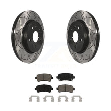 Load image into Gallery viewer, Rear Drilled Slot Brake Rotors Ceramic Pad Kit For Chevrolet Malibu Buick Impala