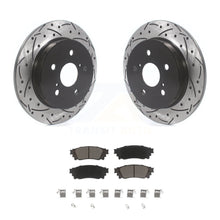 Load image into Gallery viewer, Rear Drilled Slot Brake Rotor Ceramic Pad Kit For Toyota Camry RAV4 Lexus NX200t