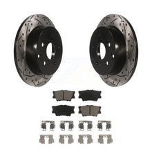 Load image into Gallery viewer, Rear Drilled Slot Disc Brake Rotors Ceramic Pad Kit For Toyota RAV4 Lexus HS250h