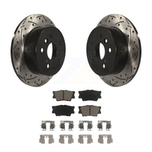 Load image into Gallery viewer, Rear Drill Slot Brake Rotors Ceramic Pad Kit For Toyota Camry Lexus ES350 Avalon