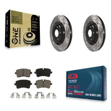 Load image into Gallery viewer, Rear Drill Slot Brake Rotor Ceramic Pad Kit For Audi A6 Quattro A7 Porsche Macan