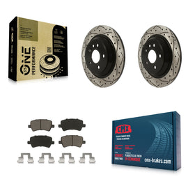 Rear Drill Slot Brake Rotor Ceramic Pad Kit For Volvo S60 XC70 S80 V60 Cross V70