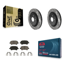Charger l'image dans la galerie, Rear Drill Slot Disc Brake Rotors Ceramic Pad Kit For Volvo S60 XC70 S80 V60 V70