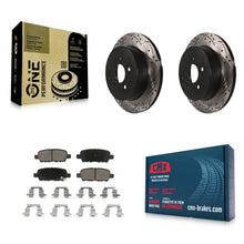 Charger l'image dans la galerie, Rear Drill Slot Brake Rotors Ceramic Pad Kit For Nissan Murano INFINITI QX60 Q50