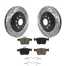 Load image into Gallery viewer, Rear Drill Slot Brake Rotors Ceramic Pad Kit For Volkswagen Atlas Audi Golf R S3