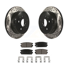 Load image into Gallery viewer, Rear Drilled Slot Brake Rotors Ceramic Pad Kit For Chevrolet Equinox GMC Terrain