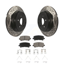 Load image into Gallery viewer, Rear Drilled Slot Brake Rotors Ceramic Pad Kit For Honda Odyssey Pilot Acura MDX