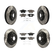Charger l'image dans la galerie, Front Rear Drill Slot Brake Rotors Ceramic Pad Kit For Ford Police Responder SSV