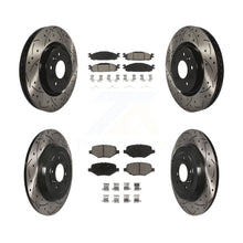 Load image into Gallery viewer, Front Rear Drilled Slot Brake Rotors Ceramic Pad Kit For 2016 Ford Explorer Base