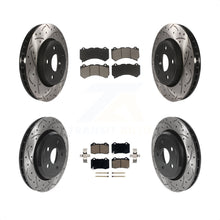 Load image into Gallery viewer, Front Rear Drilled Slot Brake Rotor Ceramic Pad Kit For Jeep Grand Cherokee 6.4L