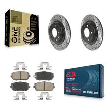 Load image into Gallery viewer, Rear Drill Slot Disc Brake Rotors Ceramic Pad Kit For 2006-2015 Mazda MX-5 Miata
