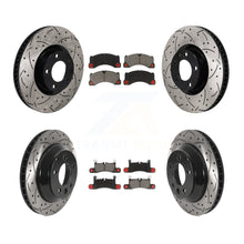 Load image into Gallery viewer, Front Rear Disc Brake Rotor Ceramic Pad Kit (6Pc) For Volkswagen Touareg Porsche