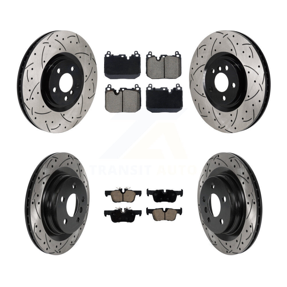 Front Rear Disc Brake Rotor And Ceramic Pad Kit (6Pc) For Mini Cooper Countryman