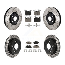 Load image into Gallery viewer, Front Rear Coated Drilled Slot Disc Brake Rotors Ceramic Pad Kit For Mini Cooper