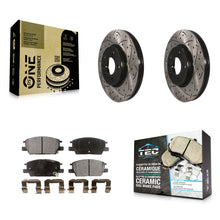 Load image into Gallery viewer, Front Drilled Slot Brake Rotors Ceramic Pad Kit For Chevrolet Equinox Malibu GMC