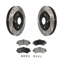 Load image into Gallery viewer, Front Drill Slot Brake Rotors Ceramic Pad Kit For Dodge Grand Caravan Chrysler &amp;