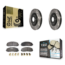 Load image into Gallery viewer, Front Drill Slot Brake Rotors Ceramic Pad Kit For Dodge Grand Caravan Chrysler &amp;