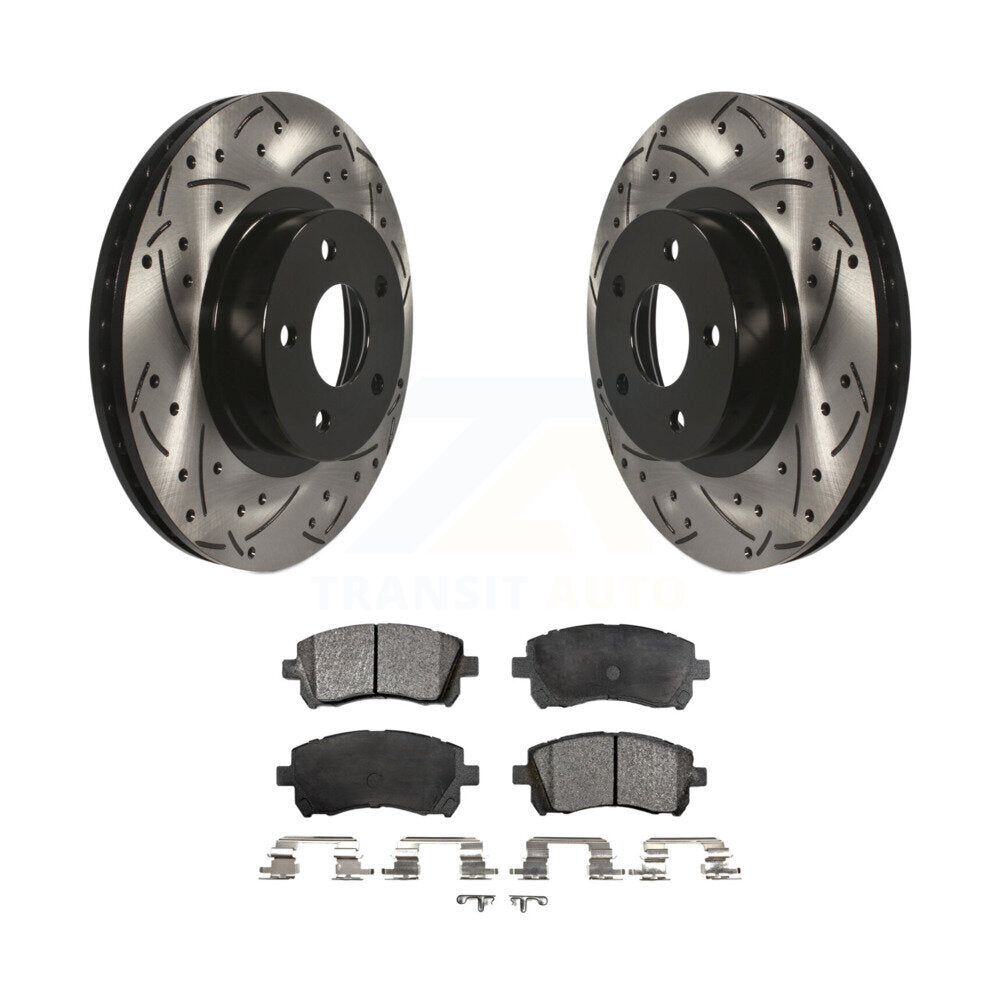 Kit de plaquettes en céramique pour Rotors de frein à fente de forage avant, pour Subaru Legacy Forester Outback 