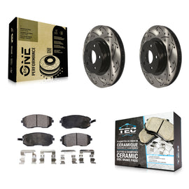 Kit de plaquettes en céramique pour Rotor de frein, fente de perçage avant, pour Subaru Impreza Legacy Saab 9-2X 