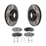 Kit de plaquettes en céramique pour Rotors de frein à fente avant, pour Honda Accord Civic Element Fit 