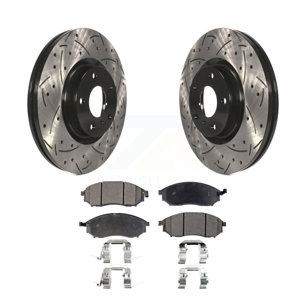 Kit de plaquettes en céramique pour Rotors de frein à fente avant, pour INFINITI Nissan G37 Murano G35 