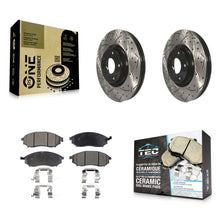 Load image into Gallery viewer, Front Drill Slot Brake Rotors Ceramic Pad Kit For INFINITI Nissan G37 Murano G35