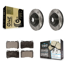 Load image into Gallery viewer, Front Drill Slot Brake Rotor Ceramic Pad Kit For Toyota 86 Without Brembo Brakes