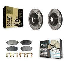 Load image into Gallery viewer, Front Drilled Slot Brake Rotor Ceramic Pad Kit For Subaru Legacy 3.0 R with 3.0L