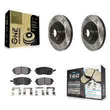 Load image into Gallery viewer, Front Drill Slot Brake Rotors Ceramic Pad Kit For Subaru Outback Forester Legacy