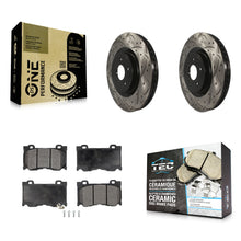Load image into Gallery viewer, Front Drill Slot Brake Rotors Ceramic Pad Kit For INFINITI G37 Q50 Nissan 370Z Z