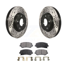 Charger l&#39;image dans la galerie, Front Coat Drill Slot Disc Brake Rotors Ceramic Pad Kit For 2013-2015 Mazda CX-5