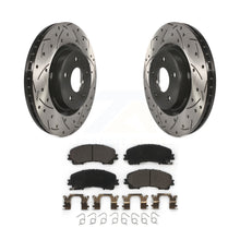 Load image into Gallery viewer, Front Coat Drill Slot Disc Brake Rotor Ceramic Pad Kit For INFINITI Q50 QX50 Q60