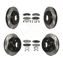 Charger l'image dans la galerie, Front Rear Drilled Slot Brake Rotor Ceramic Pad Kit For Chevrolet Tahoe GMC 1500