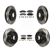 Charger l'image dans la galerie, Front Rear Drilled Slot Brake Rotor Ceramic Pad Kit For Chevrolet Silverado 1500