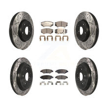 Charger l'image dans la galerie, Front Rear Drilled Slot Brake Rotor &amp; Ceramic Pad Kit For Chevrolet Camaro LT LS