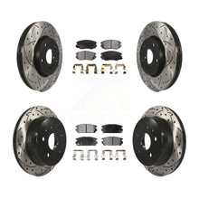 Load image into Gallery viewer, Front Rear Drill Slot Disc Brake Rotor Ceramic Pad Kit For Chevrolet Equinox GMC