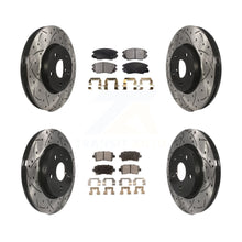 Load image into Gallery viewer, Front Rear Drilled Slot Brake Rotors Ceramic Pad Kit For Chevrolet Malibu Impala