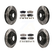 Charger l'image dans la galerie, Front Rear Coat Drill Slot Disc Brake Rotors Ceramic Pad Kit For Chevrolet Cruze