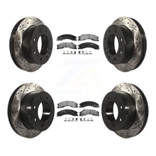 Load image into Gallery viewer, Front Rear Drilled Slot Brake Rotor Ceramic Pad Kit For Chevrolet Silverado 2500