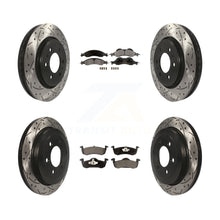 Charger l'image dans la galerie, Front Rear Drilled Slot Brake Rotors Ceramic Pad Kit For Ford Expedition Lincoln