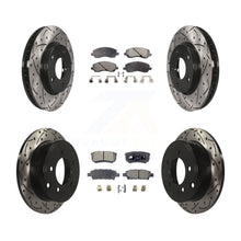 Load image into Gallery viewer, Front Rear Drilled Slot Disc Brake Rotor &amp; Ceramic Pad Kit For Mitsubishi Lancer