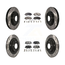 Load image into Gallery viewer, Front Rear Drill Slot Brake Rotor Ceramic Pad Kit For Mitsubishi Outlander Sport