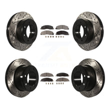 Charger l'image dans la galerie, Front Rear Drilled Slot Brake Rotor Ceramic Pad Kit For Ram 2500 3500 1500 Dodge